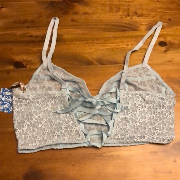 Free People Lele Longline Bra blue New - Picture 6 of 7